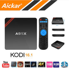 Newest Nexbox A95X Amlogic S905X TV Box Android 6.0 Max 2G/16G Quad Core 2.4G WIFI KODI IPTV Smart TV Box Android Media Player
