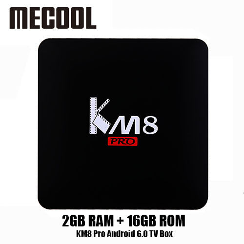 Newest KM8 PRO TV Box Android 6.0 Amlogic S912 Octa Core 2GB/16GB 2.4G/5G WiFi KODI 17.0 IPTV Europe Smart TV Box Media Player
